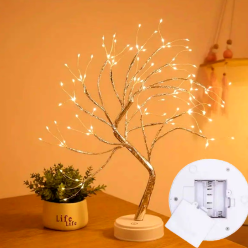 Softly glowing firefly tree creating a dreamy atmosphere in any home setting
