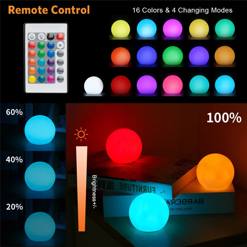 Mini Ball LED Lights with vibrant colors, perfect for adding a playful touch to your space.