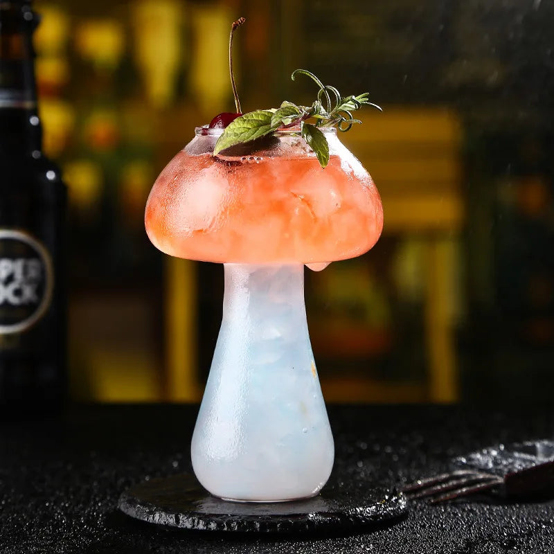 Unique Mushroom Glasses with whimsical design, perfect for adding personality to your drinkware.