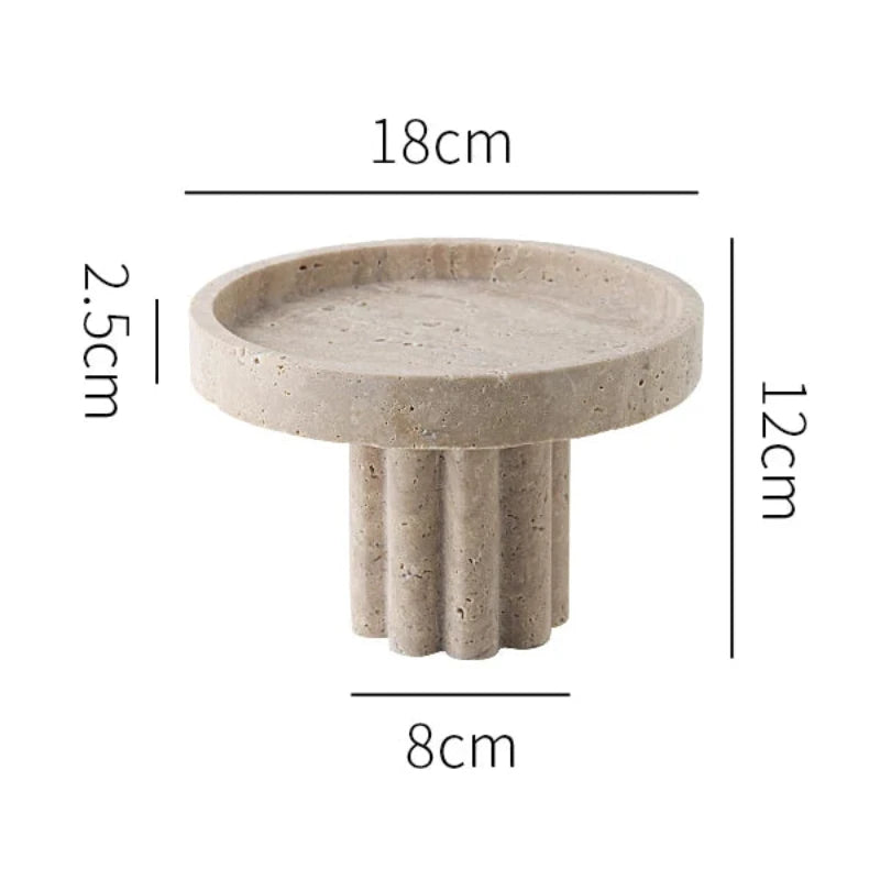 Sophisticated Stone Tray with a timeless, natural stone texture for any home or office.