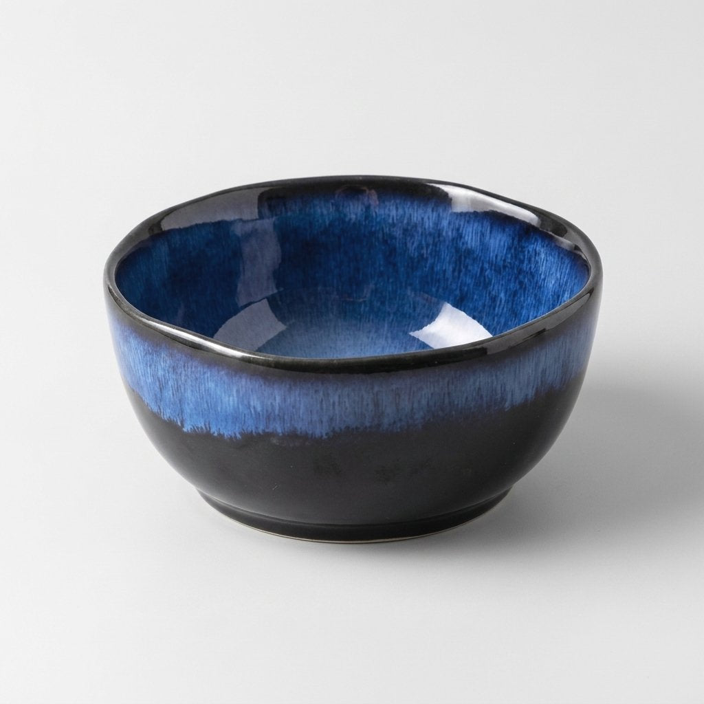 Eclipse Blue Porcelain Bowls