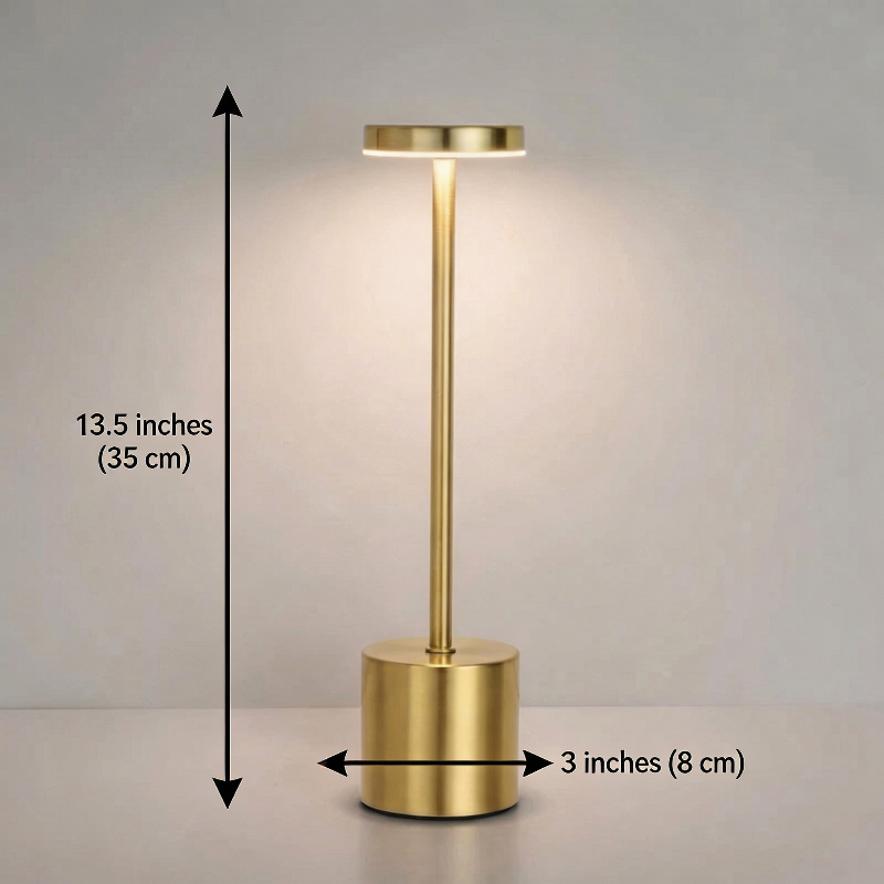 Luca touch table lamp dimensions and measurements