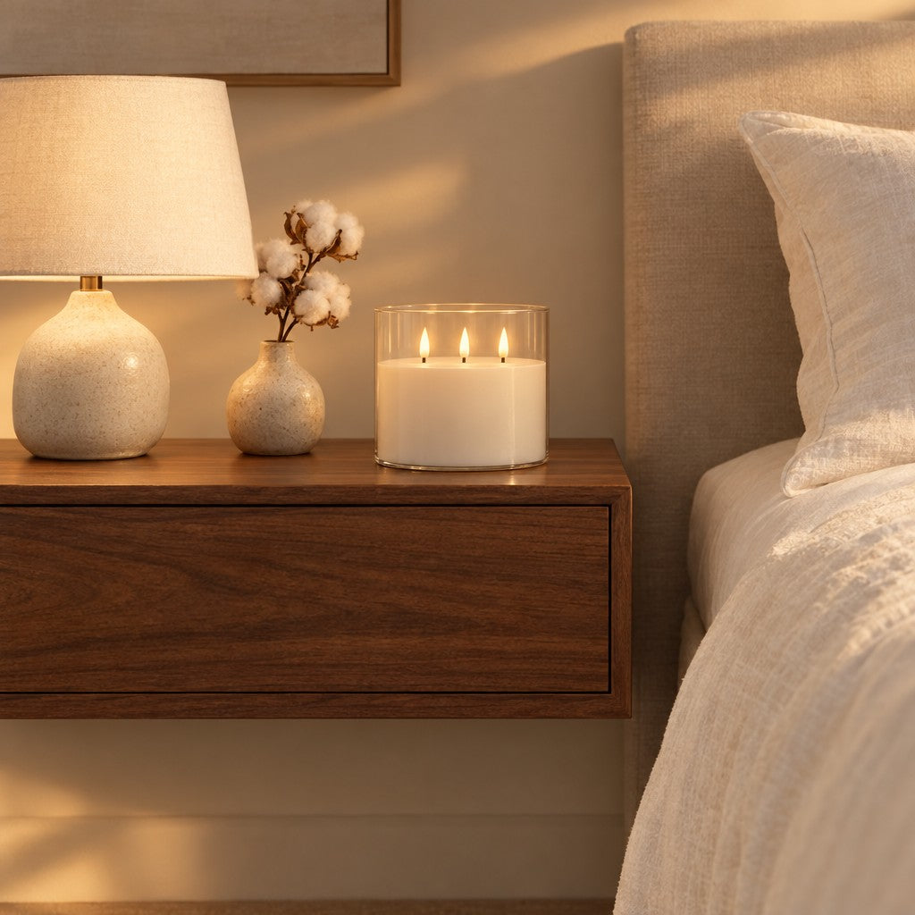 3-Wick LED Flameless Candle