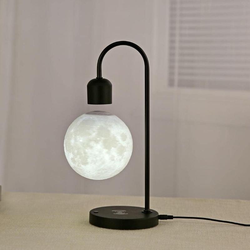 Levitating Wireless Charger Moon Lamp