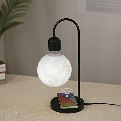 Levitating Wireless Charger Moon Lamp