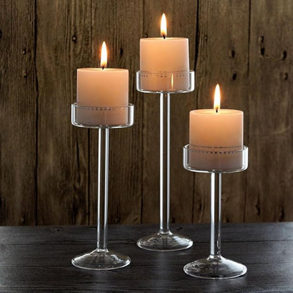 Glass Candle Holders