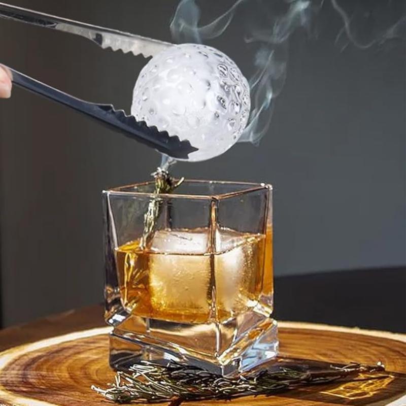 Golf ball ice tray, ideal for adding fun and flair to your cocktails with golf-inspired ice cubes.