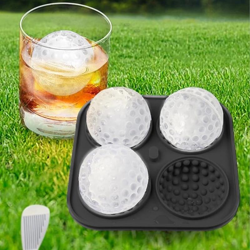 Golf ball ice tray, perfect for creating ice cubes shaped like golf balls to enhance your drink experience.