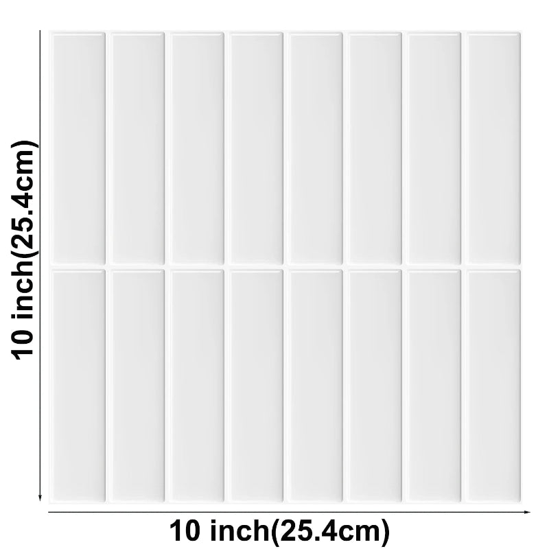 White tile sheet, 10x10 inches.