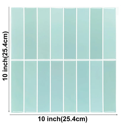 Aquamarine tile sheet, 10x10 inches.