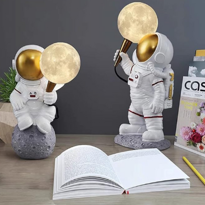 Transform your child's room with the Astronaut Lamp, adding a cosmic glow to their space adventures. Its soft, warm light creates the perfect atmosphere for bedtime, study time, or playtime, while the fun astronaut design sparks creativity and imagination.