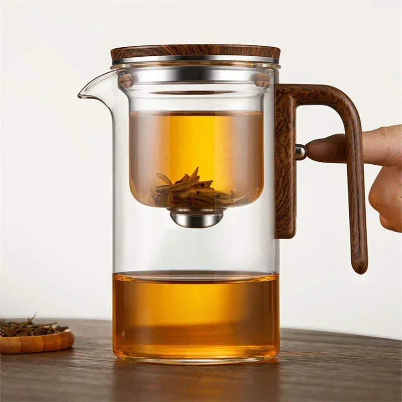 Sleek and modern Auto-Steep Teapot, designed for tea lovers seeking convenience and flavor.