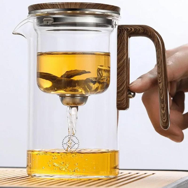 Convenient Auto-Steep Teapot designed to take the guesswork out of tea brewing.