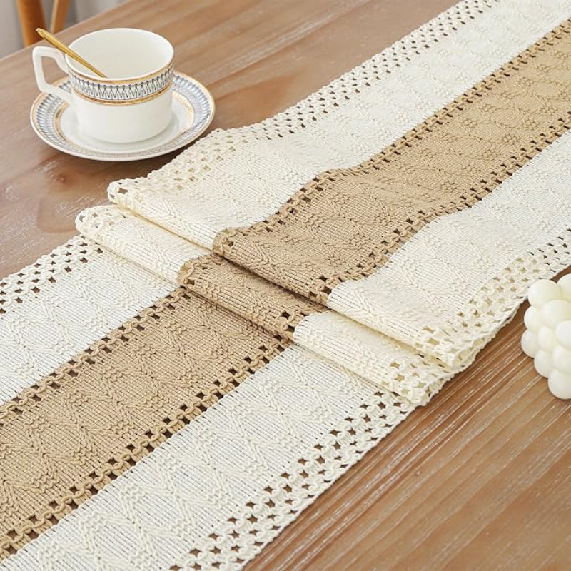 Chic and durable Boho table runner, ideal for special occasions or daily use.