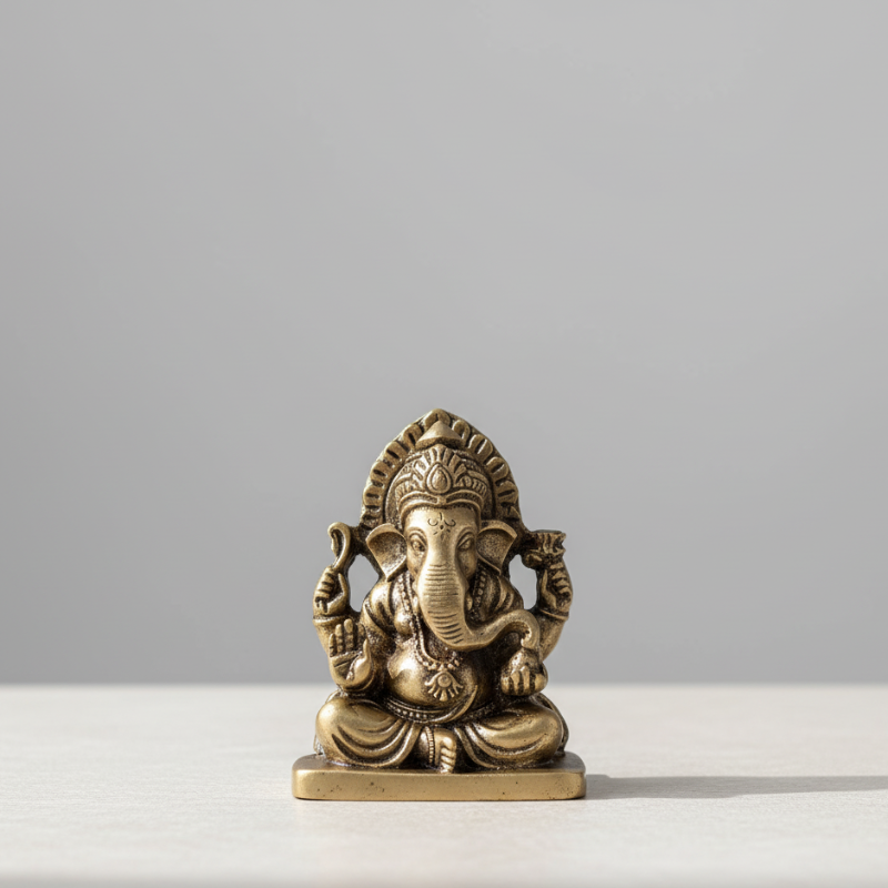 Buddha Elephant statue with serene detailing on a light grey background – handcrafted zen-inspired home decor by Kiyo Home