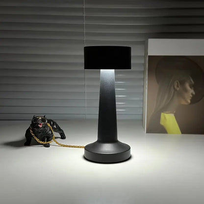 Stylish cordless table lamp featuring a clean design, perfect for desks, bedside tables, or patios.