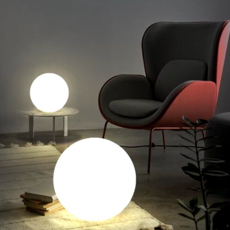 Warm garden ball lights illuminating indoor spaces for evening relaxation.