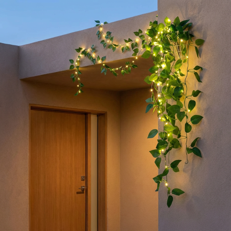 Indoor/Outdoor Solar Ivy String Lights