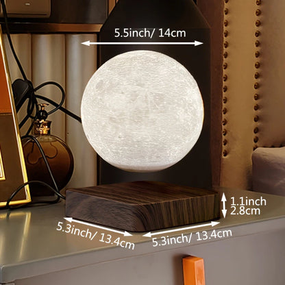 Levitating moon lamp, a unique gift idea for space lovers and tech enthusiasts.