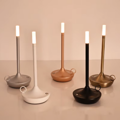 Compact and stylish candle lamp for cozy lighting on the go.