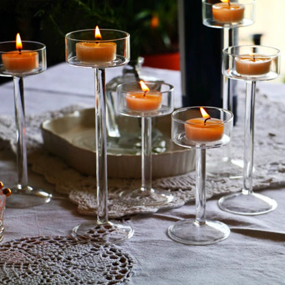 Glass Candle Holders