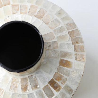 Coastal Shell Mosaic Vase