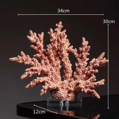 Marble coral sculpture, Verona style, on a marble base