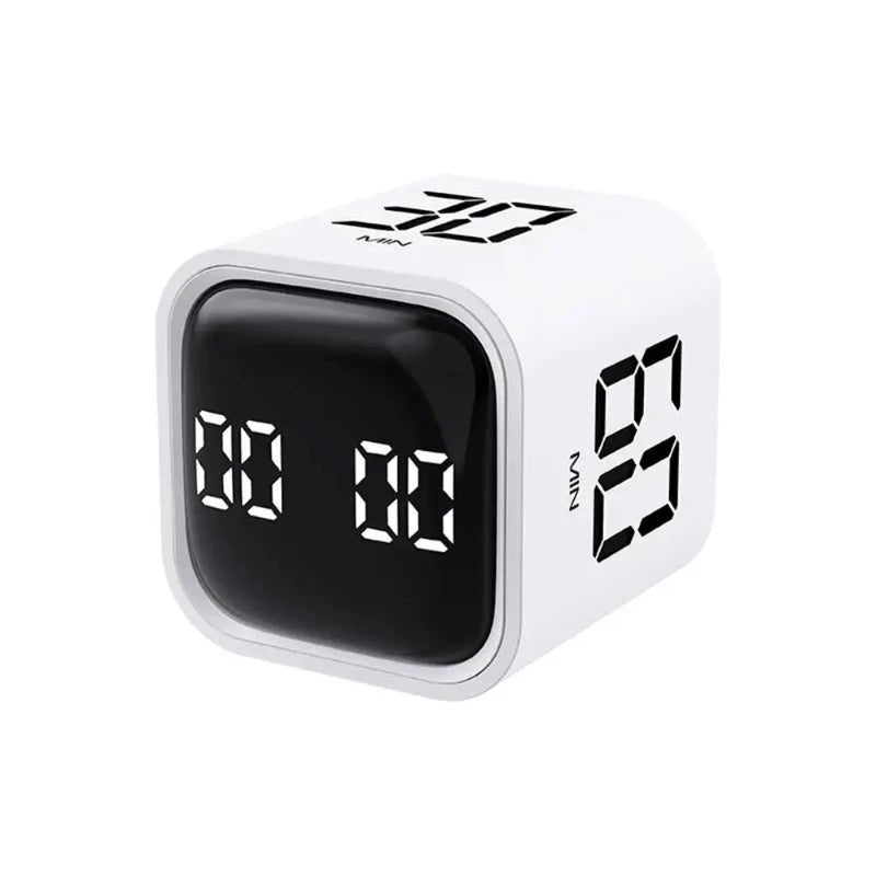 User-friendly flip timer cube to boost focus and reduce distractions.