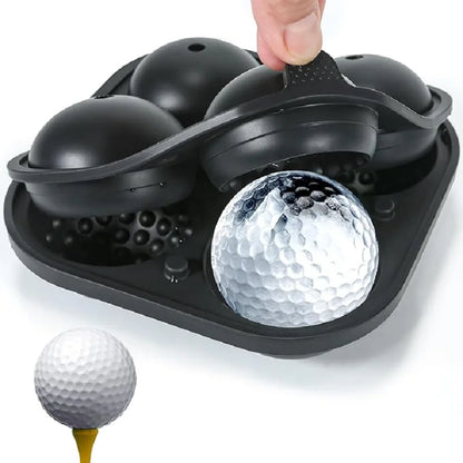 Unique golf ball ice tray, perfect for sports enthusiasts who love to personalize their drink experience.