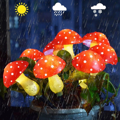 Colorful Solar Mushroom Lights