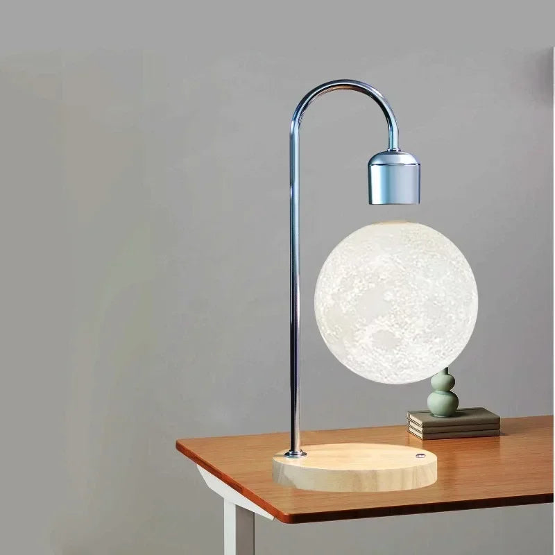 Levitating Wireless Charger Moon Lamp