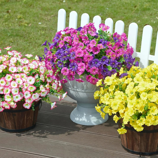 Artificial UV Protected Flowers 8-Piece Set