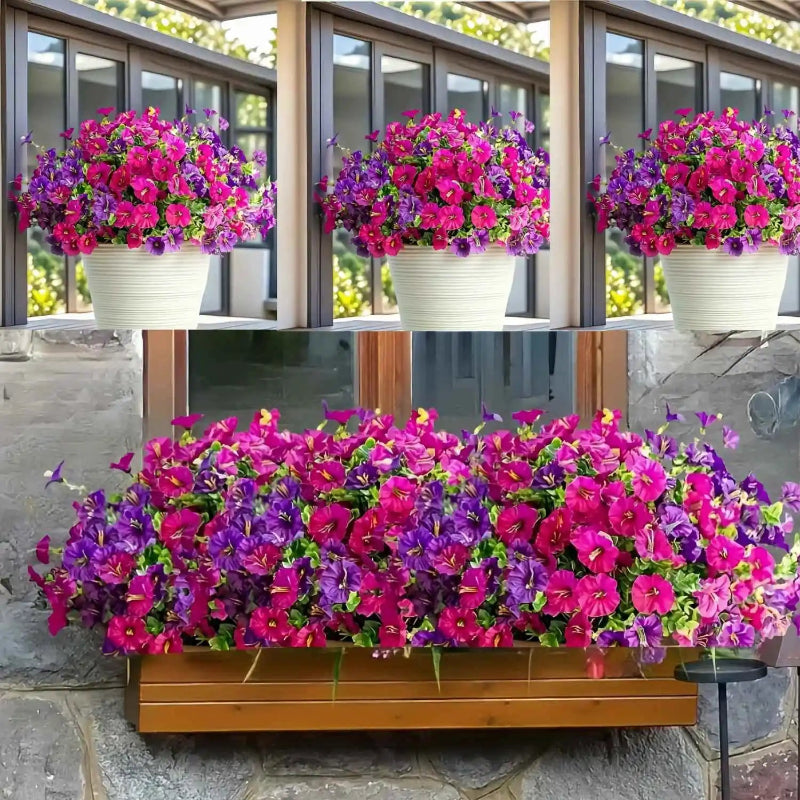 Artificial UV Protected Flowers 8-Piece Set