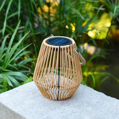 Solar Rattan Lantern