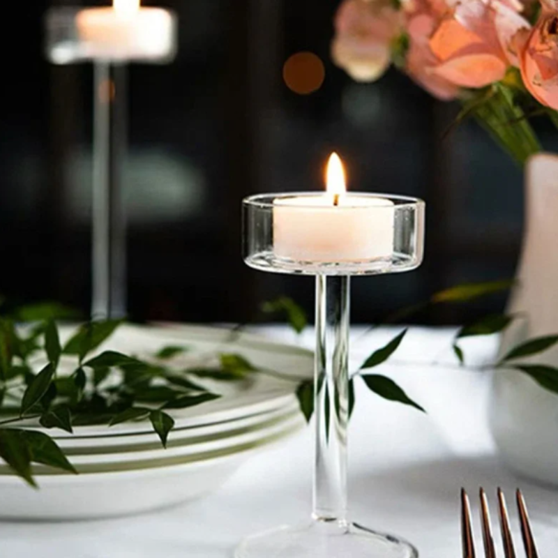 Glass Candle Holders