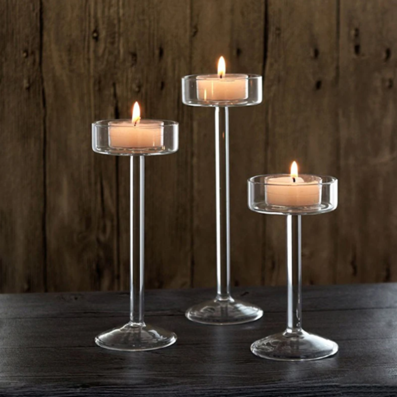 Glass Candle Holders