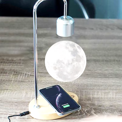 Levitating Wireless Charger Moon Lamp