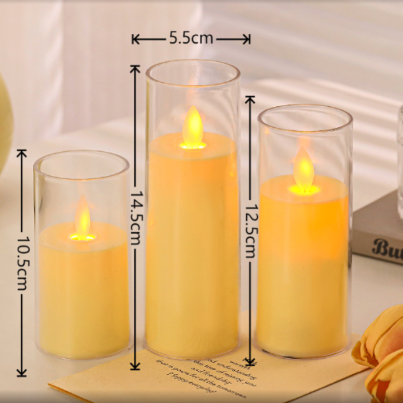 Flameless Candles 9pc Set