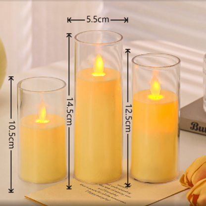 Flameless Candles 9pc Set