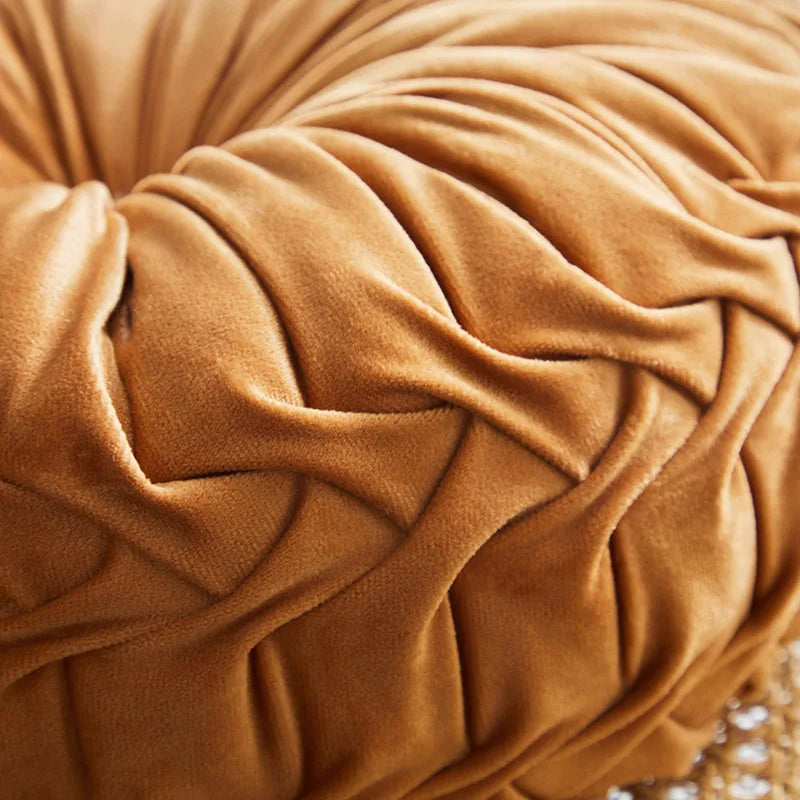 Close-up of brown textured fabric