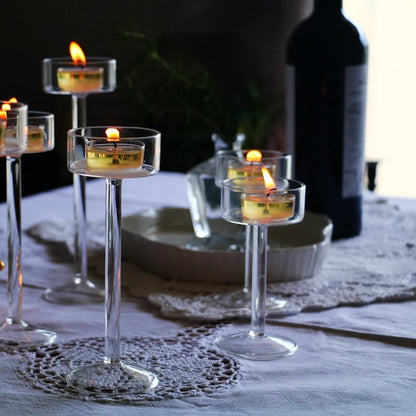 Glass Candle Holders