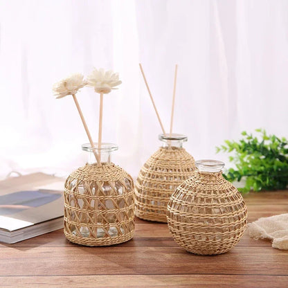 Rattan Vases