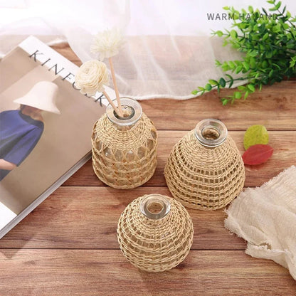 Rattan Vases