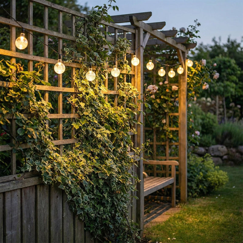 Outdoor Waterproof Solar Powered String Lights, Garden Fairy Lighting