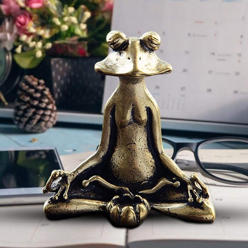 Decorative frog incense burner, perfect for meditation and relaxation.