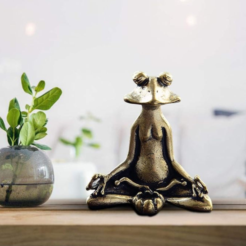 Tranquil Zen frog incense burner, a perfect gift for relaxation lovers.