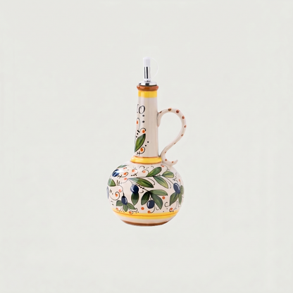 Lemon Amalfi olive oil bottle on white background
