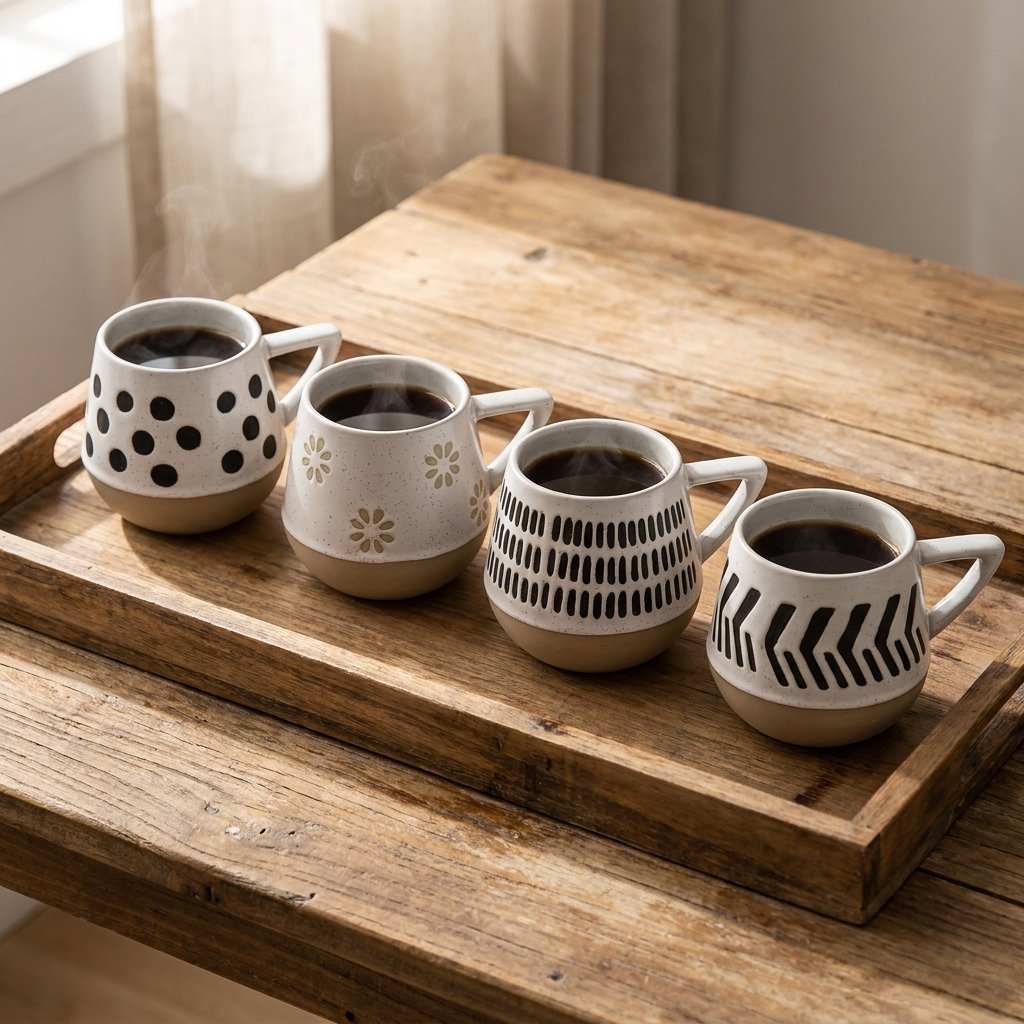 Black and White Coffee Cups