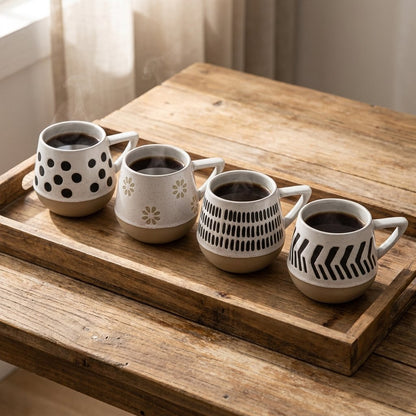 Black and White Coffee Cups