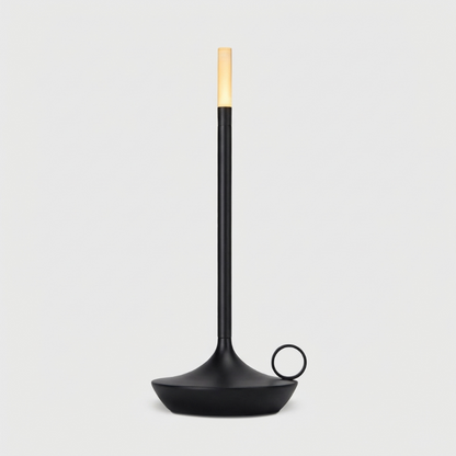 Arlo cordless aluminum table lamp in black
